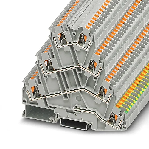 Phoenix Contact - 3210442 - Pt 4-pe/3l Multi-level Terminal Block - 1