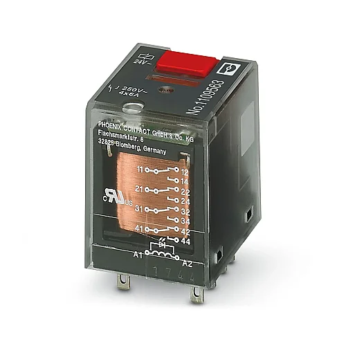 1109563 - REL-IR-BL/L-24AC/4X21 Single Relay 24 V AC - 1