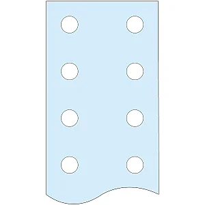 Linergy BS Drilled Vertical Flat Bar, 80x5, L1675 - 04518 - Schneider Electric