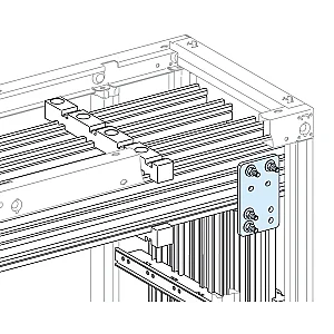 Linergy LGYE Vertical Long Connector, 2500A - 04605 - Schneider Electric