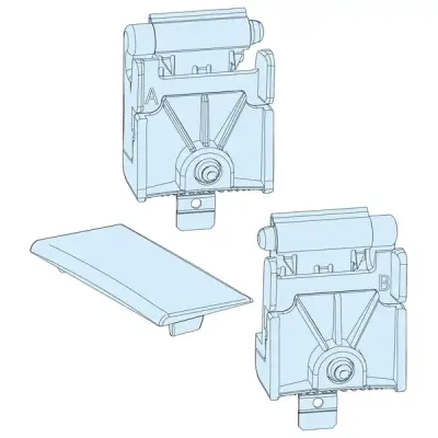 Schneider Electric - 08585 - Front plate hinge kit - 1