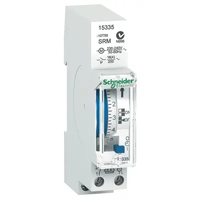 Schneider Electric - 15335 - IH Mech Time Sw. 18mm 1ch 24h, no rsrv - 1