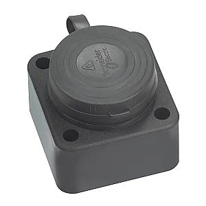 Rubber Wall Socket, 1x16A, IP44 - Schneider Electric