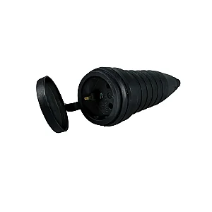 Rubber Extension Socket, 3x16A, 3P+PE, IP44 - Schneider Electric