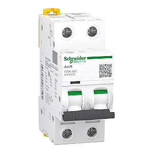 Acti9 iC60L Miniature Circuit Breaker, 2P, 32A, B Curve - Schneider Electric