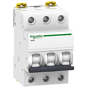Acti9 iK60N Miniature Circuit Breaker, 3P, 50A, B Curve - Schneider Electric
