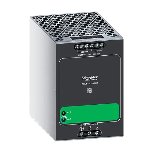 Easy Modicon ABL2 Single-Phase Power Supply, 24V DC, 20A, 480W - 1