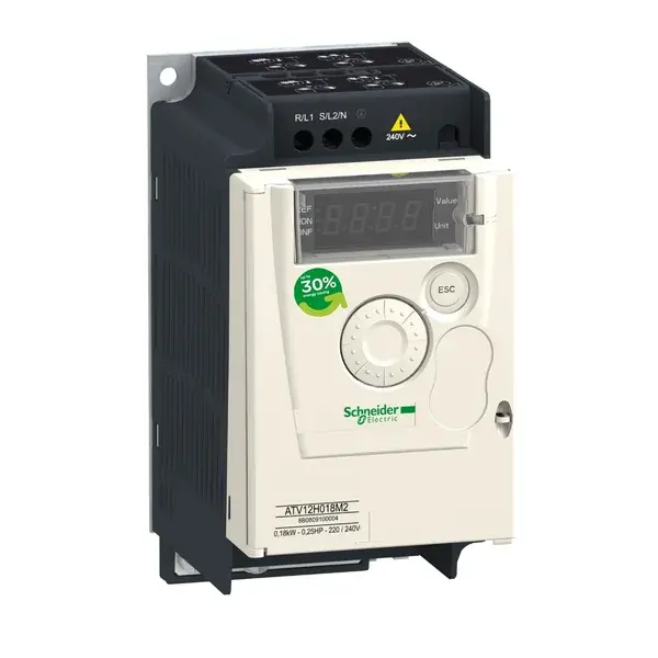 Schneider Electric - ATV12H037M3 - ATV12 -0,37 kW- 240V 3phas - 1