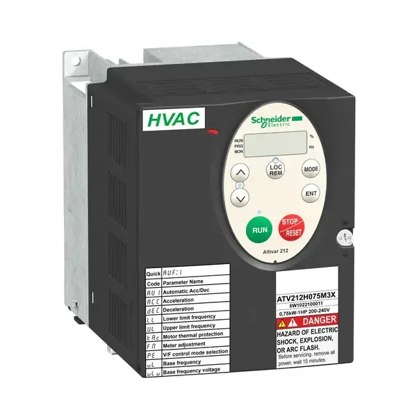 Schneider Electric - ATV212H075M3X - ATV212-0,75kW-240V 3phas-W/O EMCfiltr - 1