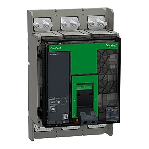Circuit Breaker, NS1000H 70 kA 3P 1000 A Fixed Manual, MicroLogic 2.0 - C100H320FM - Schneider Electric