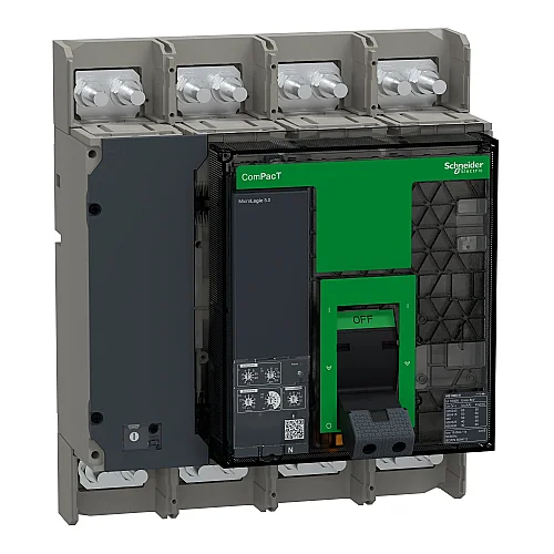 Circuit Breaker, NS1000N 50 kA 4P 1000 A Fixed Manual, MicroLogic 5.0 - C100N450FM - 1