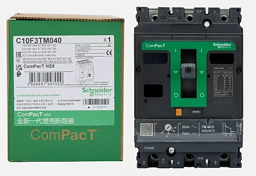 Circuit Breaker, Nsx100F 36 kA AC 3P3D 40 A TMD - C10F3TM040 - 1
