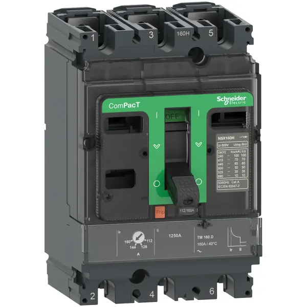 Schneider Electric - C10N3TM050 - NSX100N 50kA AC 3P3D 50A TMD - 1