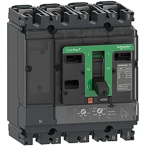 Circuit Breaker, Nsx100N 50 kA AC 4P4D 100 A TMD - C10N4TM100 - Schneider Electric