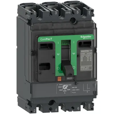 Schneider Electric - C25F3MA220 - NSX250F 36kA AC 3P3D 220A MA - 1