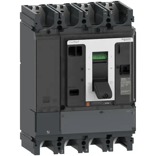 Schneider Electric - C634500D1S - SWITCH NSX630NA DCPV 4P 500A - 1