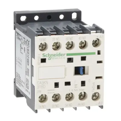Schneider Electric - CA3KN31BD - TeSys K control relay 3NO+1NC 24V DC coi - 1