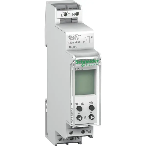 Schneider Electric - CCT15838 - PROGRAMMABLE TIME SWITCH 16A 230VAC TYPE - 1
