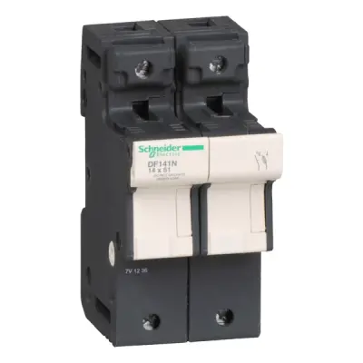 Schneider Electric - DF141N - TeSys fuse carrier 1P+N 50A - 1