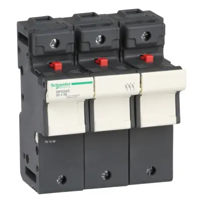 Schneider Electric - DF223C - TeSys fuse carrier 3P 125A - 1