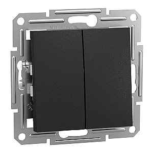 Asfora Double Push - Button Anthracite - EPH1100171 - Schneider Electric