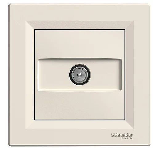 Asfora Tv Socket Ending 1Db Cream - EPH3200123 - 1
