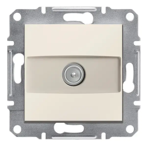Schneider Electric - EPH3270123 - Asfora TV Skt Ending 1dB w/o Frm Cream - 1