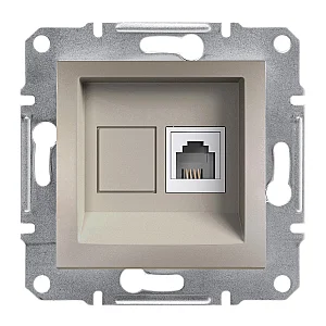 Asfora Rj11 Telephone Socket Bronze - EPH4100169 - Schneider Electric
