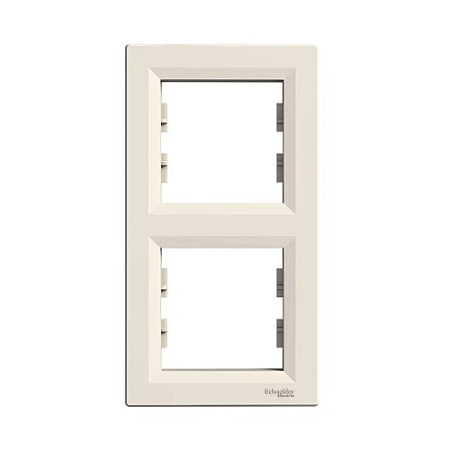 Asfora 2 - Gang Vertical Frame Cream - EPH5810223 - 1