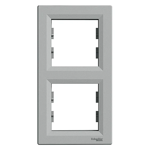 Asfora 2 - Gang Vertical Frame Aluminium - EPH5810261 - 1