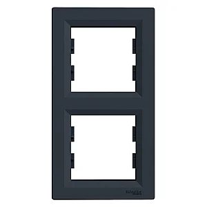Asfora 2 - Gang Vertical Frame Anthracite - EPH5810271 - Schneider Electric