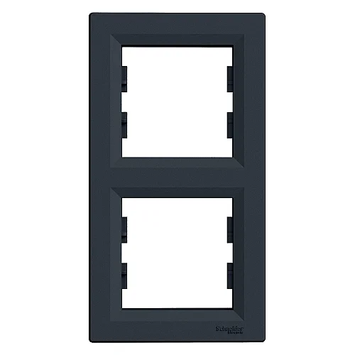 Asfora 2 - Gang Vertical Frame Anthracite - EPH5810271 - 1