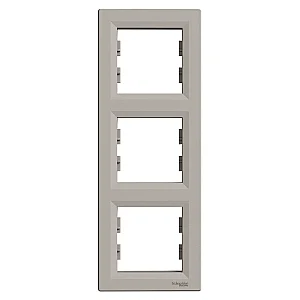 Asfora 3 - Gang Vertical Frame Bronze - EPH5810369 - Schneider Electric