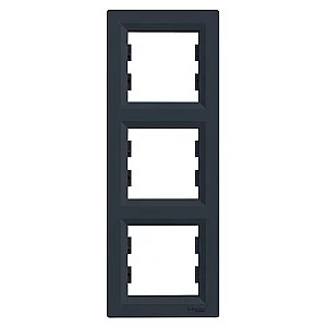 Asfora 3 - Gang Vertical Frame Anthracite - EPH5810371 - Schneider Electric