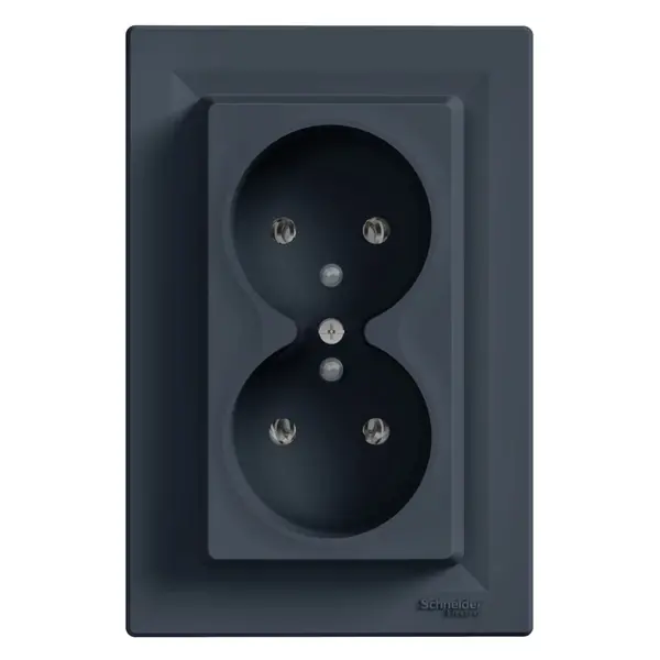 Schneider Electric - EPH9800271 - Asfora Double SO pin-earth PL std anth. - 1