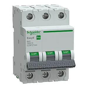 3x40 A B 6 kA Easy9 Pro Miniature Circuit Breaker - EZ9F27340 - Schneider Electric