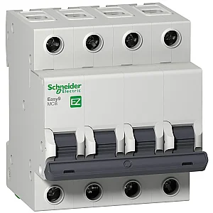 Miniature Circuit Breaker, Easy9 4P 63 A C 10000 A 230 V - EZ9F51463 - Schneider Electric
