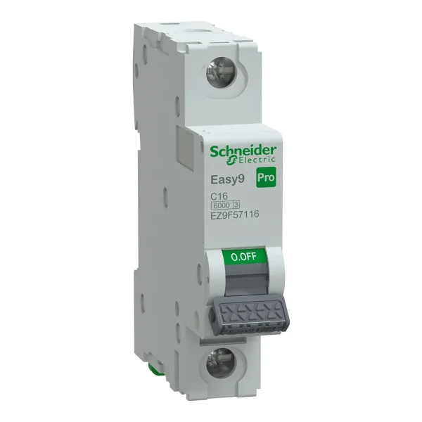Schneider Electric - EZ9F57116 - Easy9 Pro 1P C 16A MCB 6000A - 1