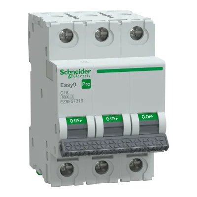 Schneider Electric - EZ9F57316 - Easy9 Pro 3P C 16A MCB 6000A - 1