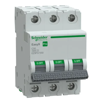 Schneider Electric - EZ9F57350 - Easy9 Pro 3P C 50A MCB 6000A - 1