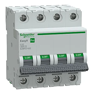 4P 32 A C 6 kA Easy9 Pro Miniature Circuit Breaker - EZ9F57432 - Schneider Electric