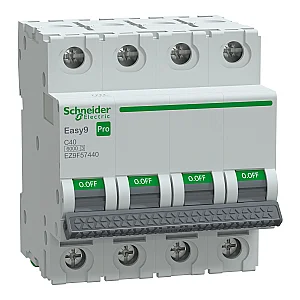 C 4x40 A W Miniature Circuit Breaker 6 kA Pro - EZ9F57440 - Schneider Electric