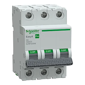 3X6A C 10 kA Easy9 Pro Miniature Circuit Breaker - EZ9F59306 - Schneider Electric