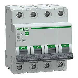 4P 63 A C 10 kA Easy9 Pro Miniature Circuit Breaker - EZ9F59463 - Schneider Electric