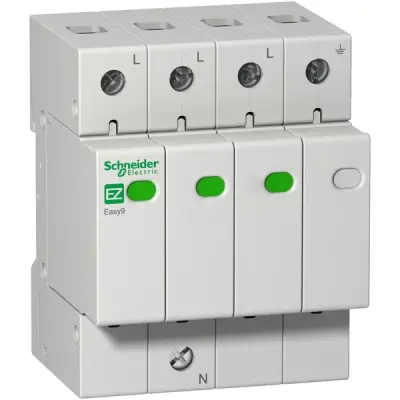 Schneider Electric - EZ9L33745 - Easy9 Surge Arrestor T2 3P-N 45kA 400V - 1