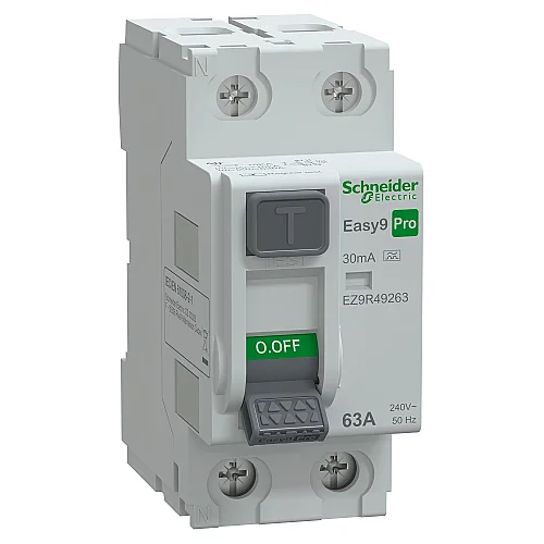 2P 63 A 30 mA Easy9 Pro A Type Residual Current - EZ9R49263 - 1