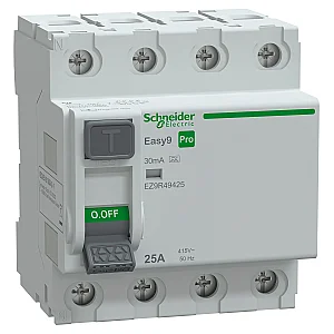 4P 25 A 30 mA Easy9 Pro A Type Residual Current - EZ9R49425 - Schneider Electric