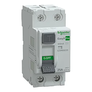 Easy9 Pro 2P 25 A 300 mA AC Type Residual Current Protection - EZ9R69225 - Schneider Electric