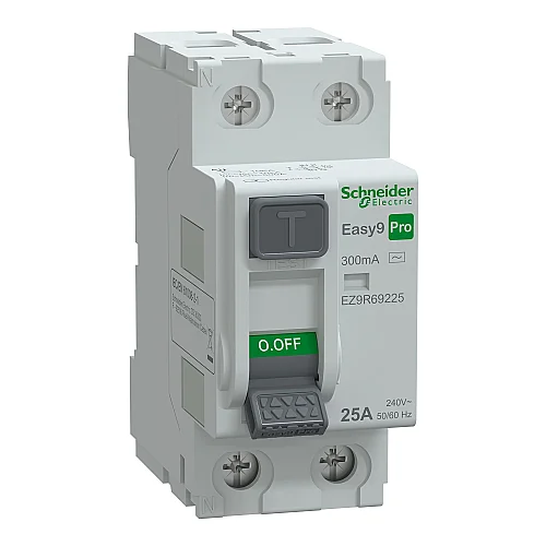 Easy9 Pro 2P 25 A 300 mA AC Type Residual Current Protection - EZ9R69225 - 1