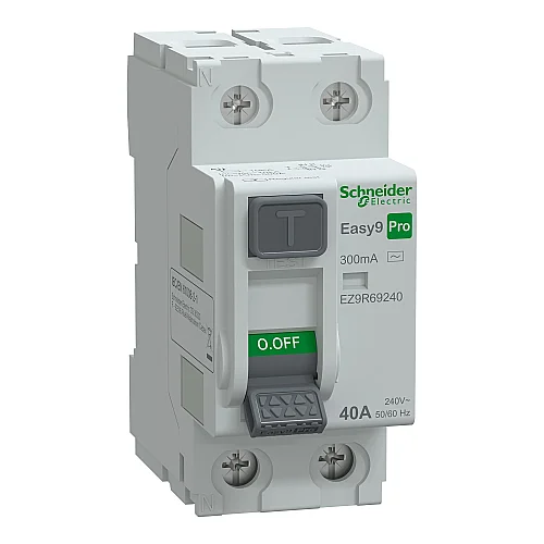 2P 40 A 300 mA AC Type Residual Current Circuit Breaker Pro - EZ9R69240 - 1